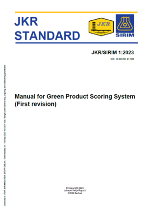 Cover JKR Standard Manual for Green Product Scoring System (First Revision).png